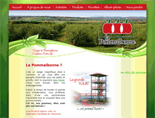 Tablet Screenshot of lapommalbonne.com